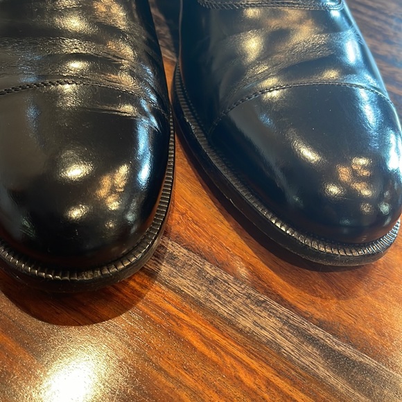 Salvatore Ferragamo Florence Mens Dress Shoes Side 11 D. Mint Condition - Picture 6 of 12